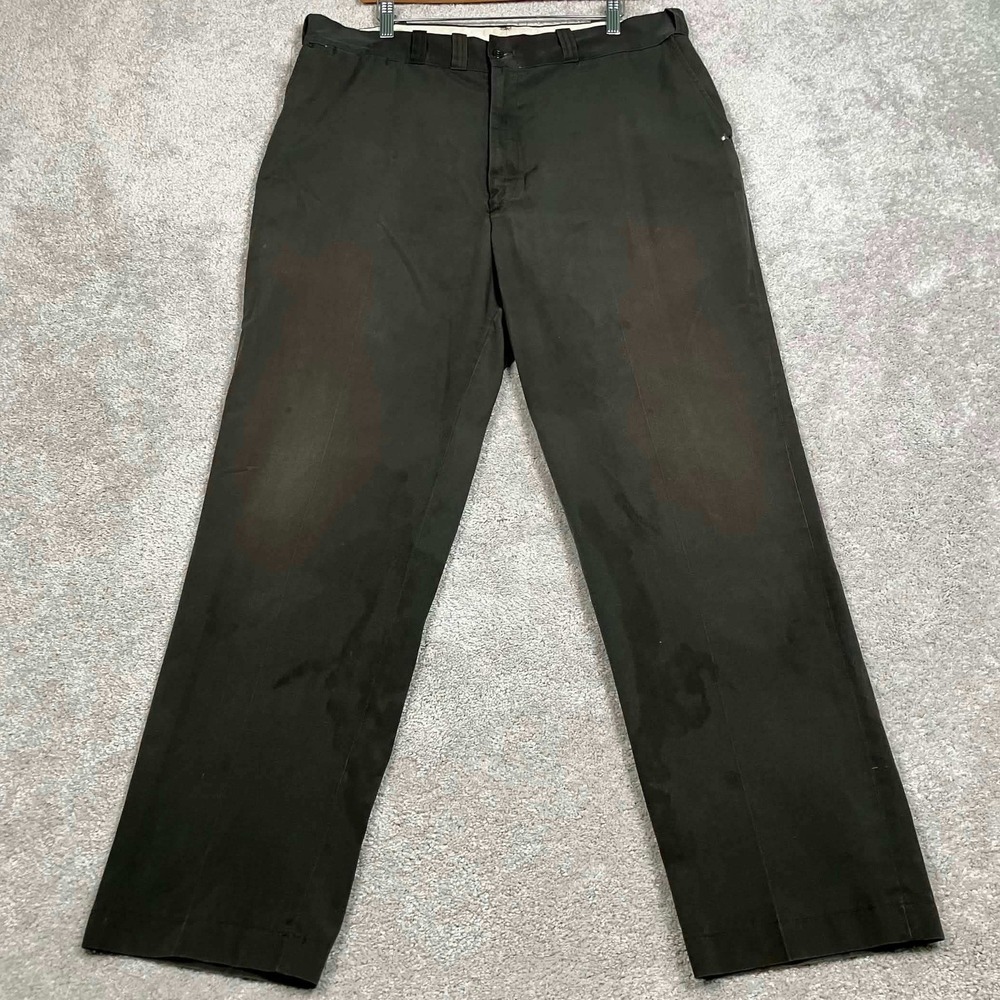 Vintage 70s Big Mac Penn-Prest JCPenney Mens Work Pants Brown Scovill Zip 36x29